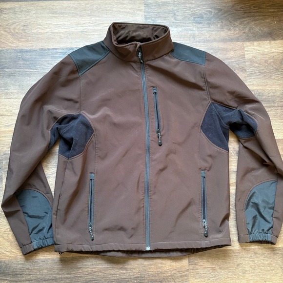 Black Diamond Jacket Mens XL Brown Full Zip Softshell Outdoor Active Sportswear - Picture 1 of 5